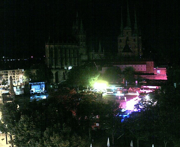 Archiv Foto Webcam Erfurter Domplatz