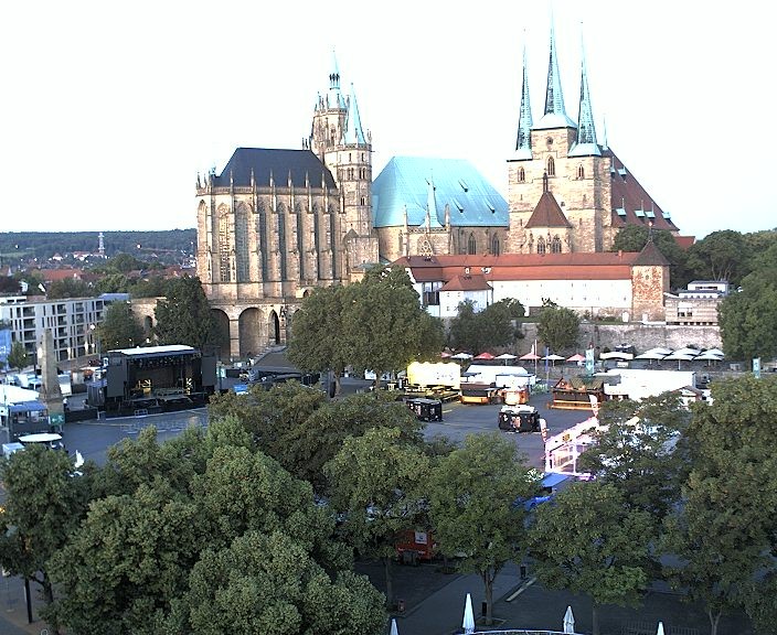Archiv Foto Webcam Erfurter Domplatz
