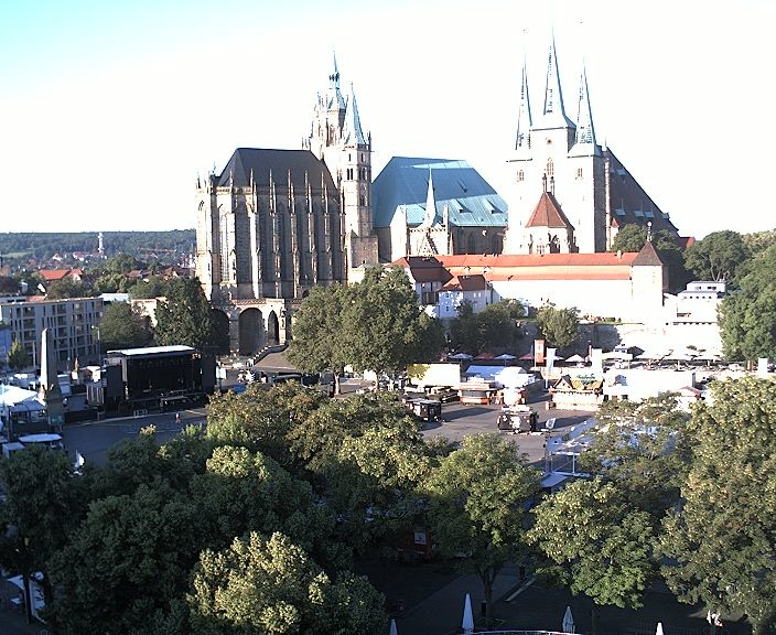 Archiv Foto Webcam Erfurter Domplatz