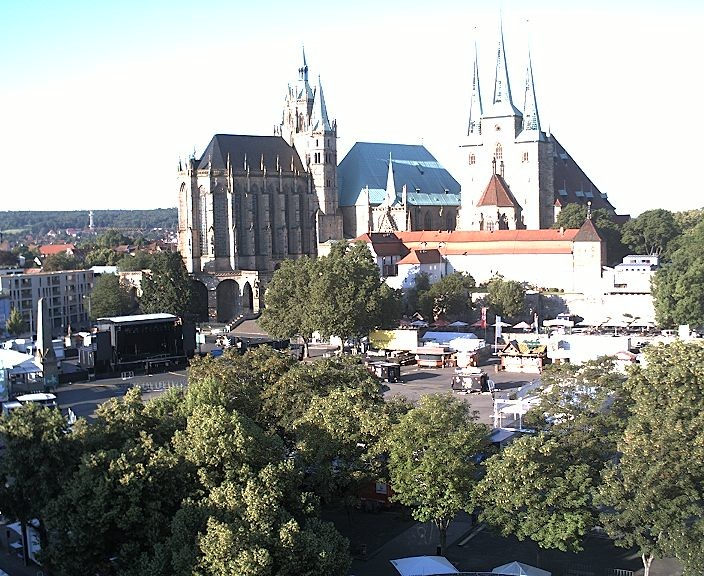 Archiv Foto Webcam Erfurter Domplatz