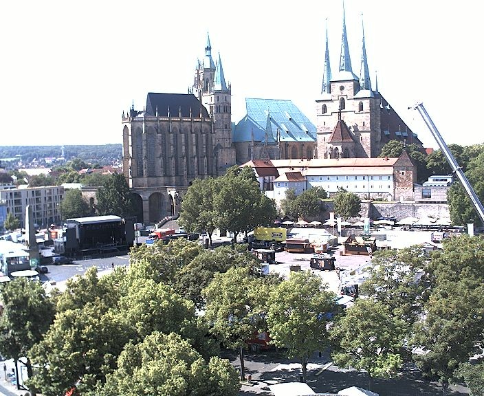 Archiv Foto Webcam Erfurter Domplatz