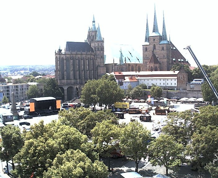 Archiv Foto Webcam Erfurter Domplatz