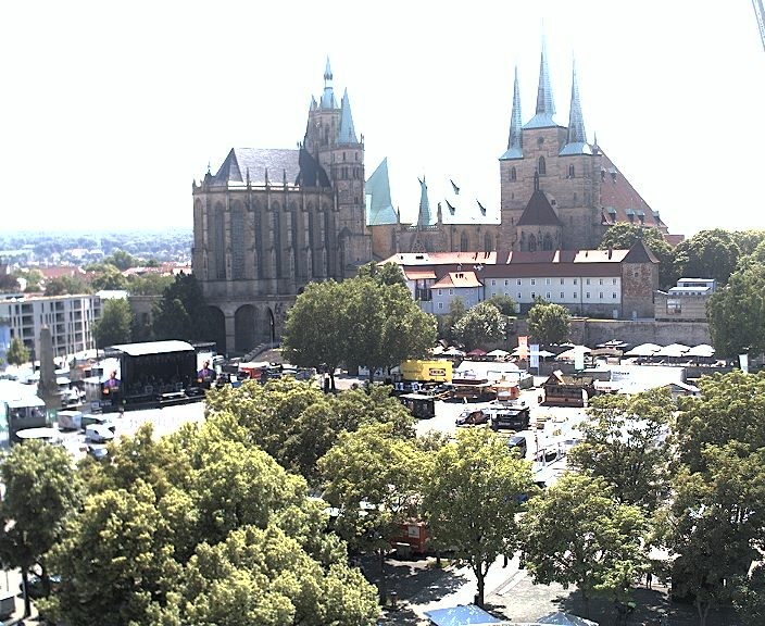Archiv Foto Webcam Erfurter Domplatz