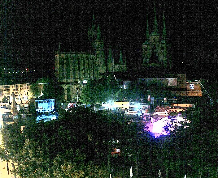 Archiv Foto Webcam Erfurter Domplatz