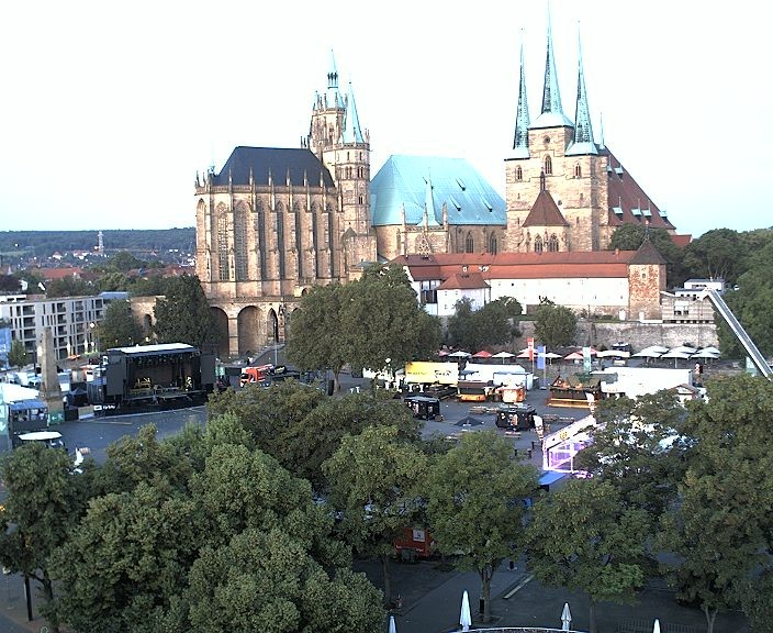 Archiv Foto Webcam Erfurter Domplatz