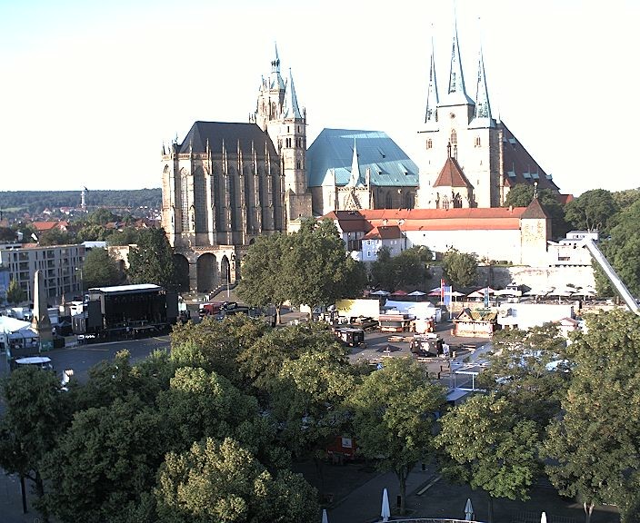 Archiv Foto Webcam Erfurter Domplatz