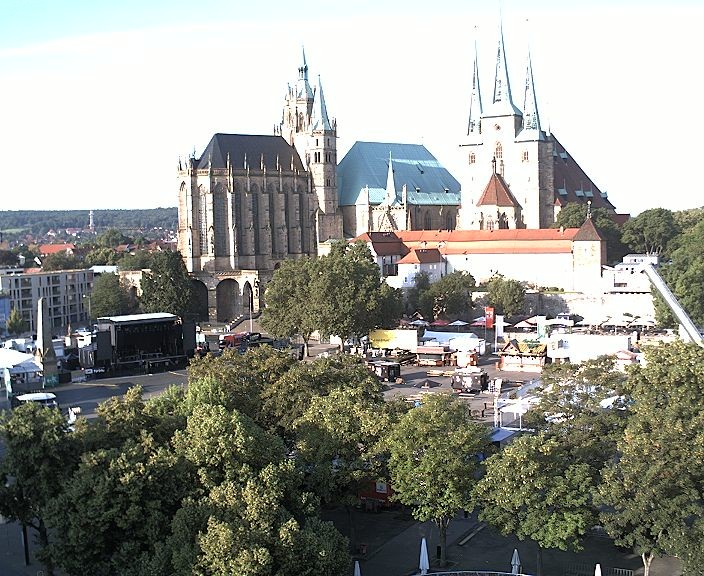 Archiv Foto Webcam Erfurter Domplatz