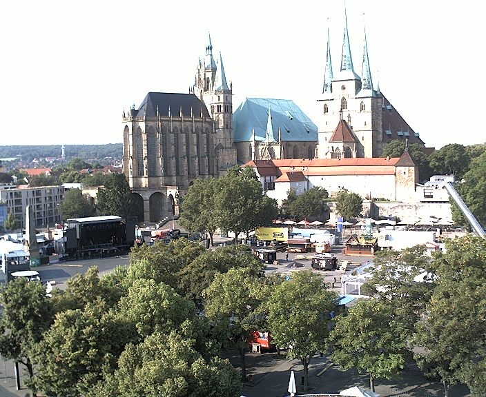 Archiv Foto Webcam Erfurter Domplatz