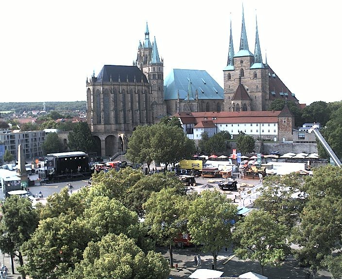 Archiv Foto Webcam Erfurter Domplatz