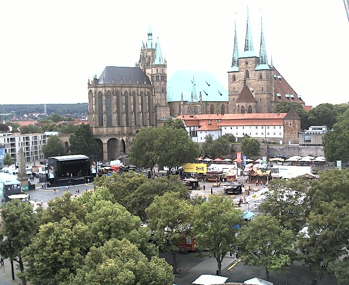 Archiv Foto Webcam Erfurter Domplatz