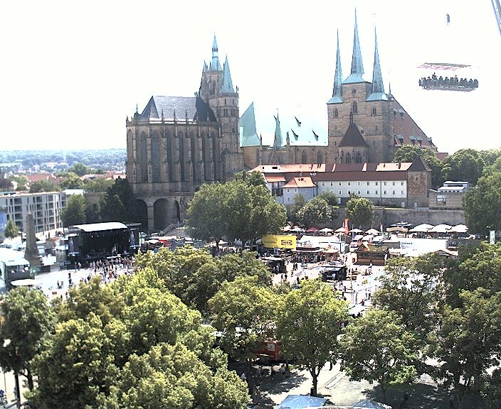 Archiv Foto Webcam Erfurter Domplatz