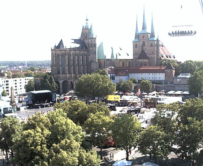 Archiv Foto Webcam Erfurter Domplatz