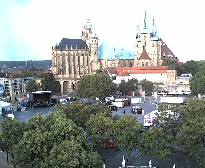 Archiv Foto Webcam Erfurter Domplatz