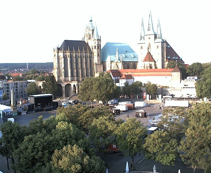 Archiv Foto Webcam Erfurter Domplatz