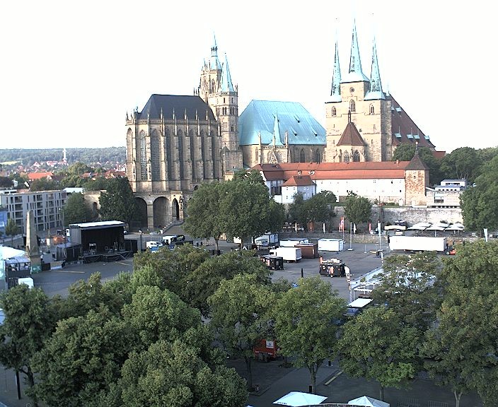 Archiv Foto Webcam Erfurter Domplatz