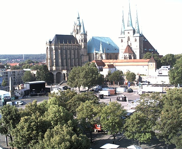Archiv Foto Webcam Erfurter Domplatz