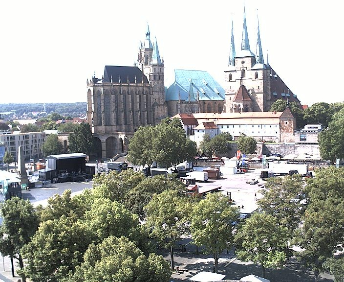 Archiv Foto Webcam Erfurter Domplatz