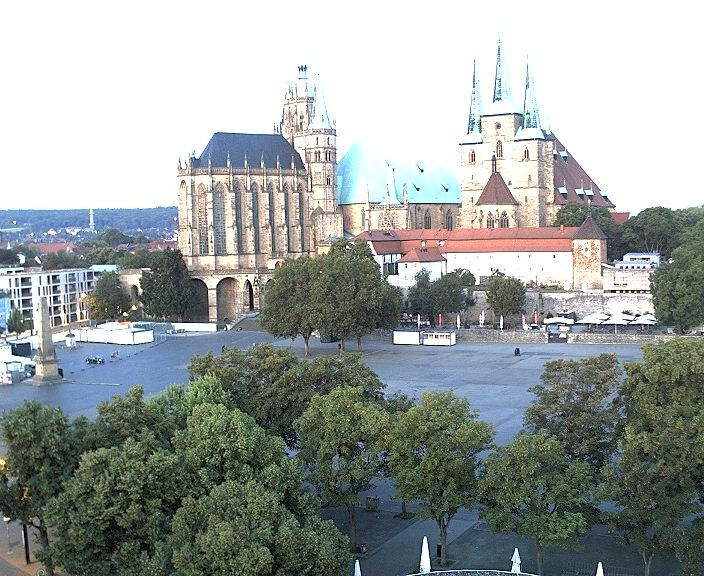 Archiv Foto Webcam Erfurter Domplatz