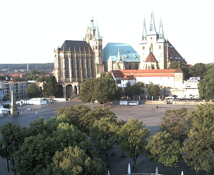 Archiv Foto Webcam Erfurter Domplatz