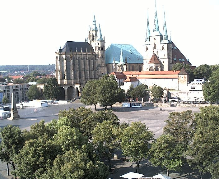 Archiv Foto Webcam Erfurter Domplatz