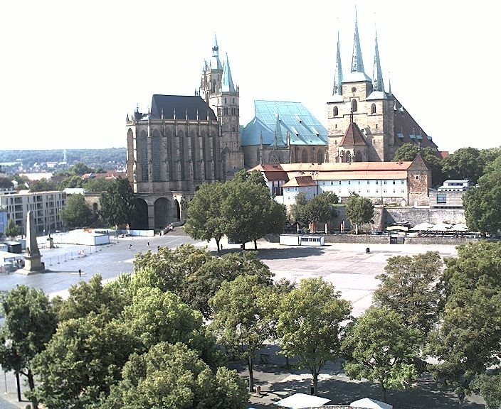 Archiv Foto Webcam Erfurter Domplatz