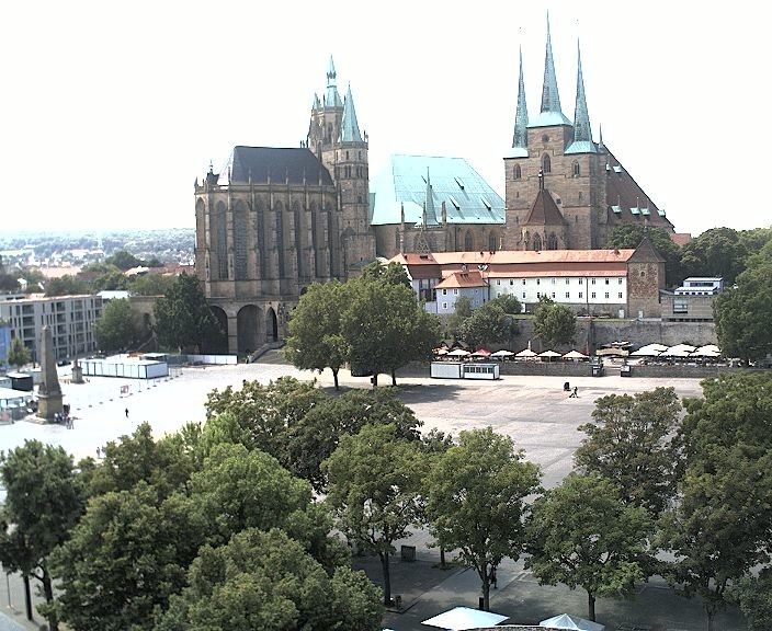Archiv Foto Webcam Erfurter Domplatz