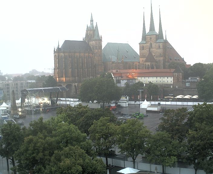 Archived image Webcam Erfurt - Cathedral Square