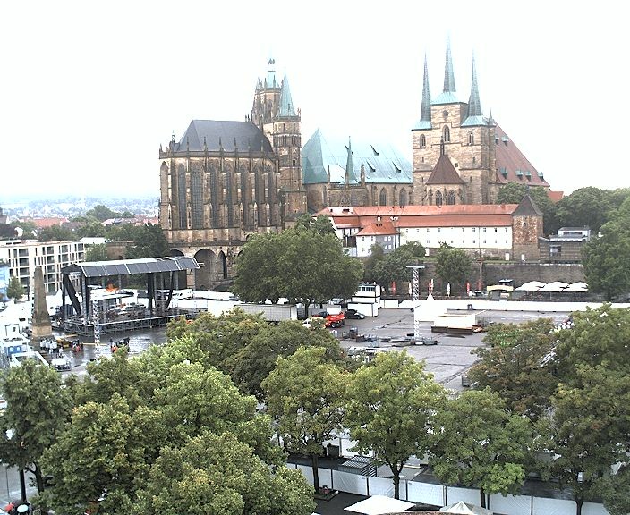 Archiv Foto Webcam Erfurter Domplatz