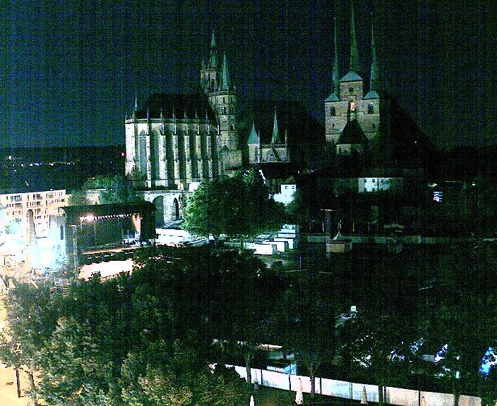 Archived image Webcam Erfurt - Cathedral Square