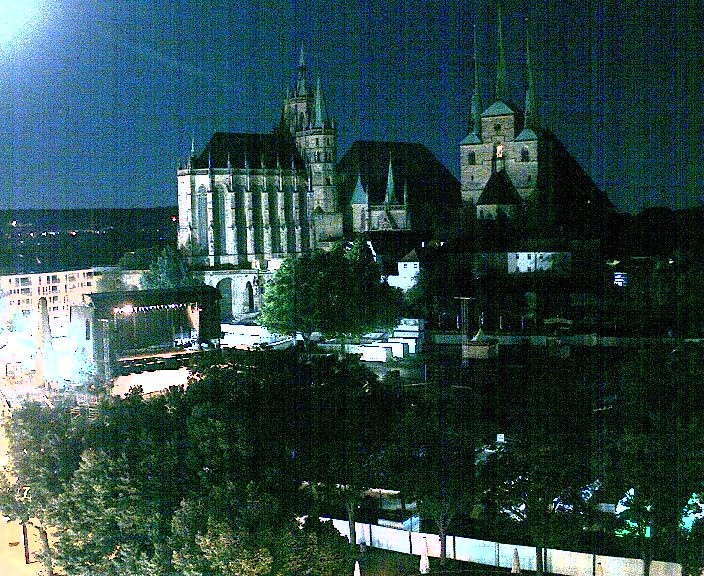 Archived image Webcam Erfurt - Cathedral Square
