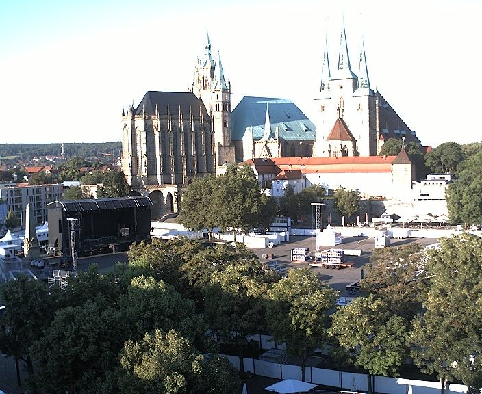 Archived image Webcam Erfurt - Cathedral Square