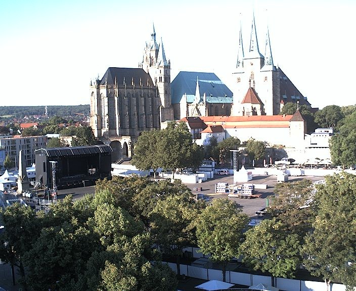 Archived image Webcam Erfurt - Cathedral Square