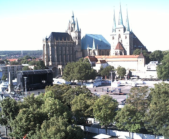Archived image Webcam Erfurt - Cathedral Square