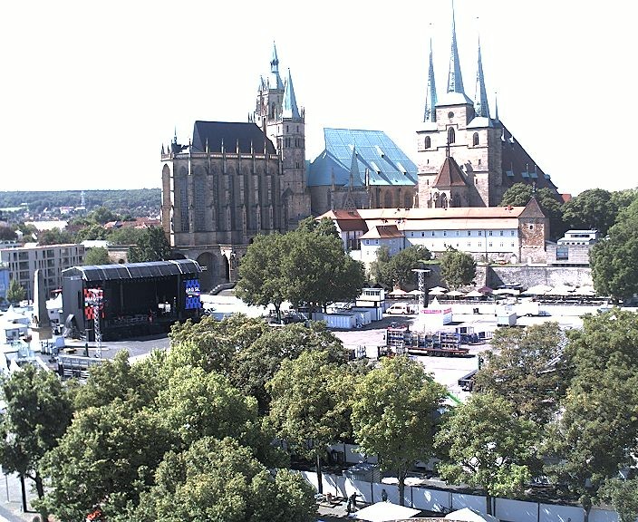 Archived image Webcam Erfurt - Cathedral Square