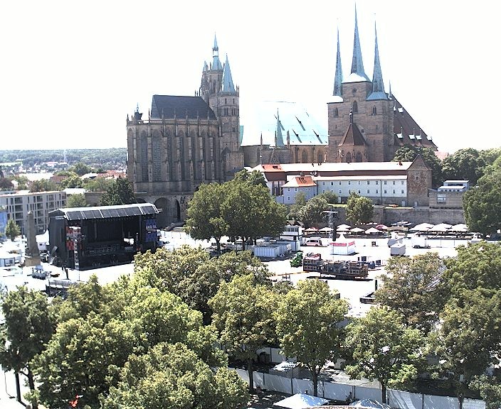 Archived image Webcam Erfurt - Cathedral Square