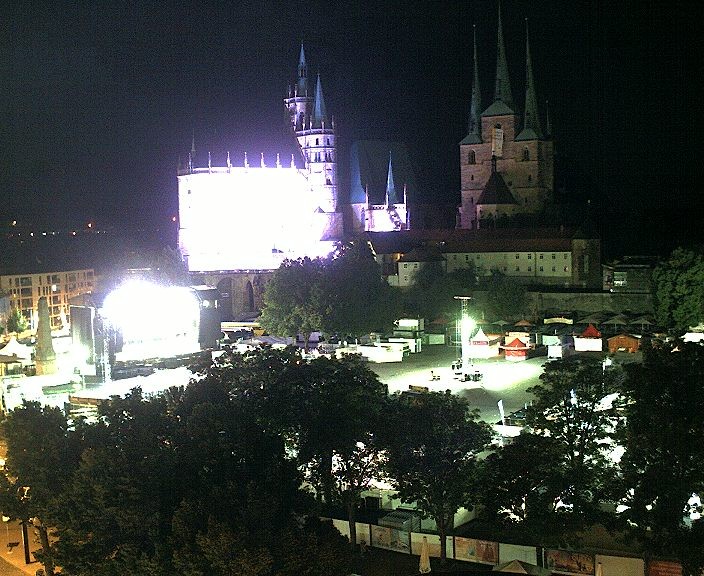 Archived image Webcam Erfurt - Cathedral Square