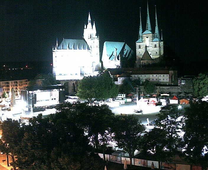 Archived image Webcam Erfurt - Cathedral Square