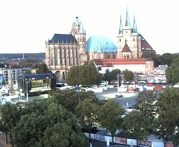 Archived image Webcam Erfurt - Cathedral Square