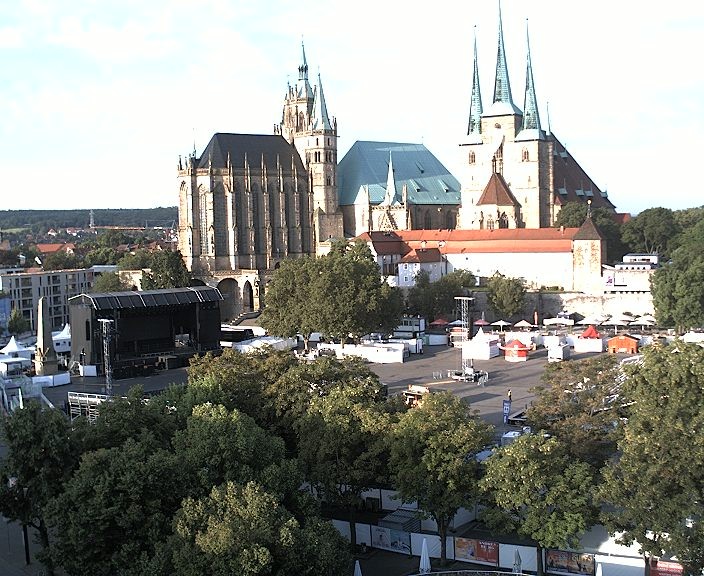 Archived image Webcam Erfurt - Cathedral Square