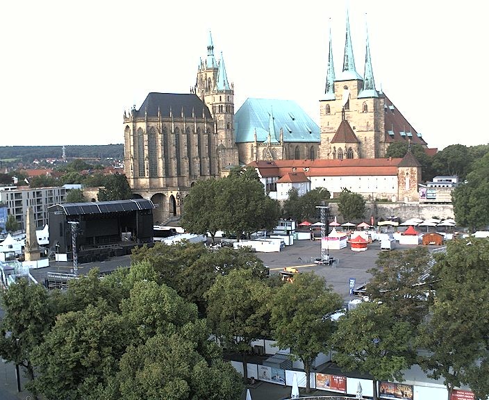 Archived image Webcam Erfurt - Cathedral Square