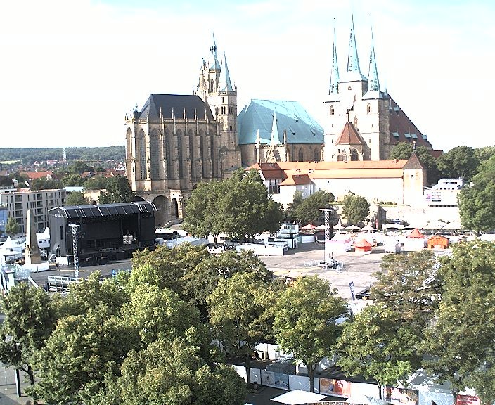 Archiv Foto Webcam Erfurter Domplatz