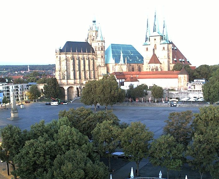 Archiv Foto Webcam Erfurter Domplatz