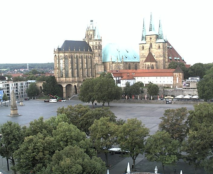 Archiv Foto Webcam Erfurter Domplatz