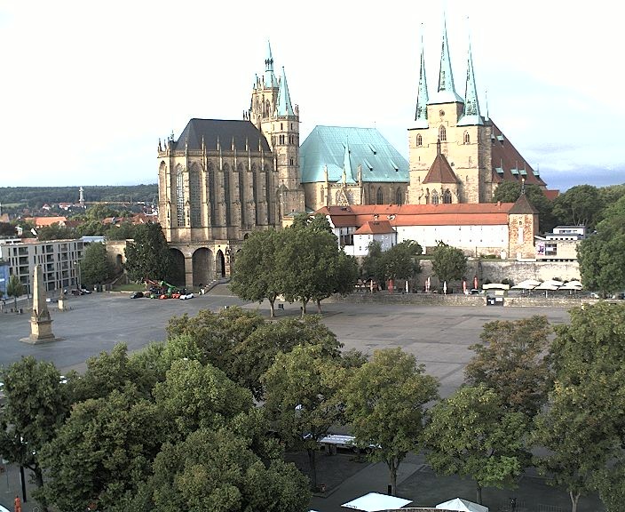 Archiv Foto Webcam Erfurter Domplatz