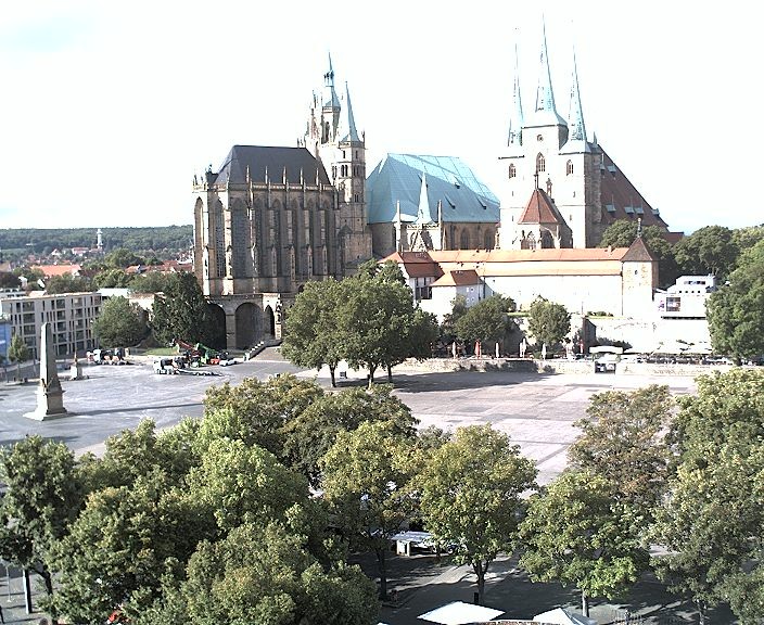 Archiv Foto Webcam Erfurter Domplatz