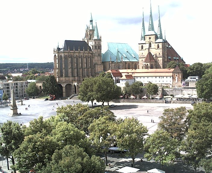 Archiv Foto Webcam Erfurter Domplatz