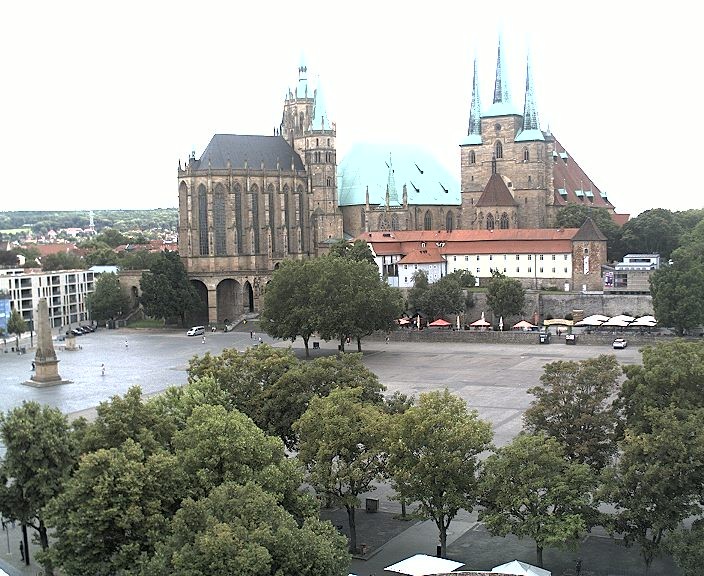 Archiv Foto Webcam Erfurter Domplatz