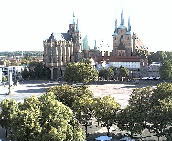 Archiv Foto Webcam Erfurter Domplatz