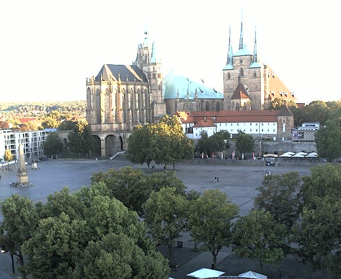 Archiv Foto Webcam Erfurter Domplatz