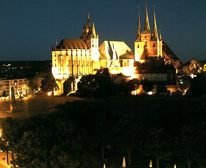 Archiv Foto Webcam Erfurter Domplatz